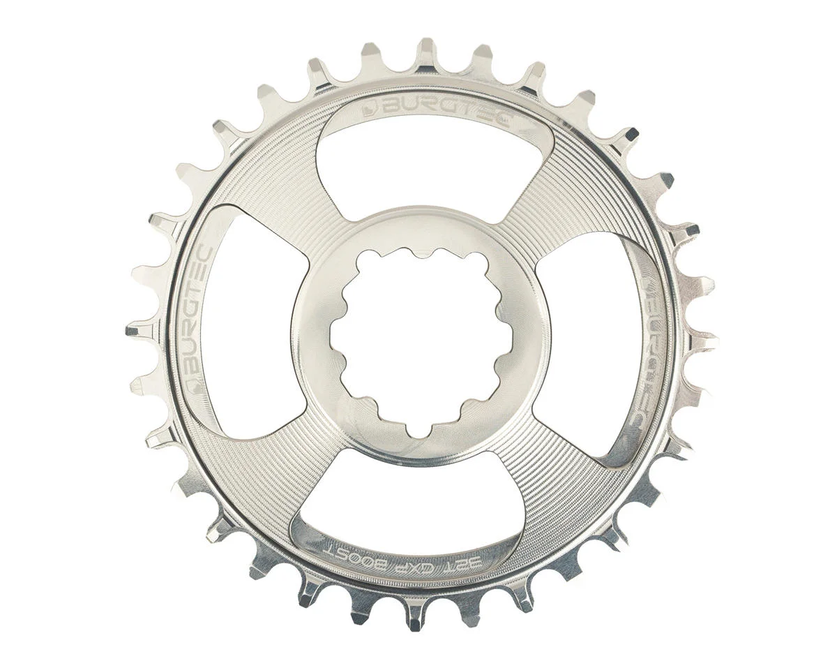Burgtec GXP Boost 3mm Thick Thin Chainring (Rhodium Silver) (32T)